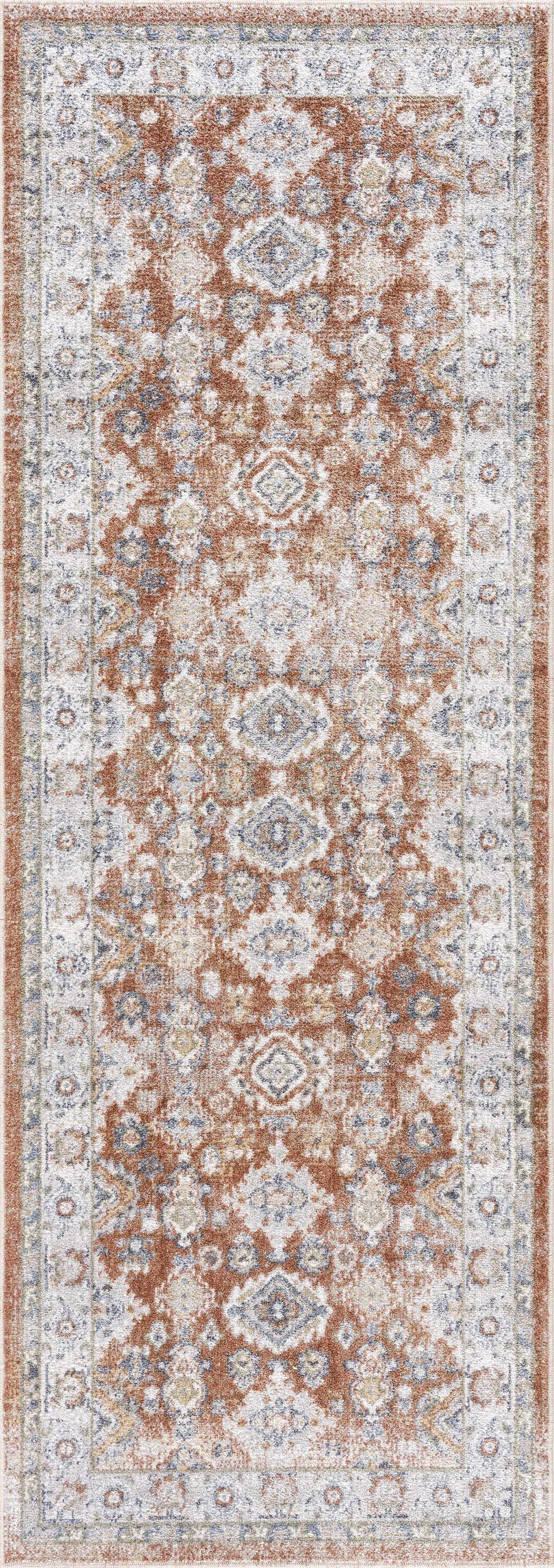 Hauteloom Ezio SLLIEZIO824 Rust Machine Made Polyester Rug