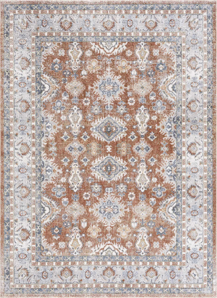 Hauteloom Ezio SLLIEZIO824 Rust Machine Made Polyester Rug