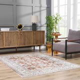 Hauteloom Ezio SLLIEZIO824 Rust Machine Made Polyester Rug