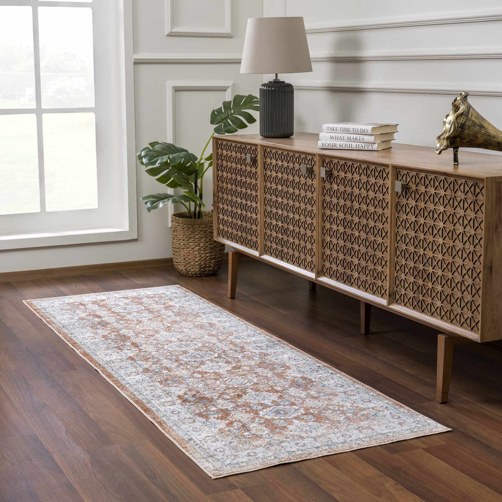Hauteloom Ezio SLLIEZIO824 Rust Machine Made Polyester Rug