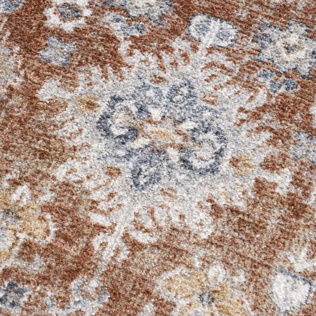 Hauteloom Ezio SLLIEZIO824 Rust Machine Made Polyester Rug