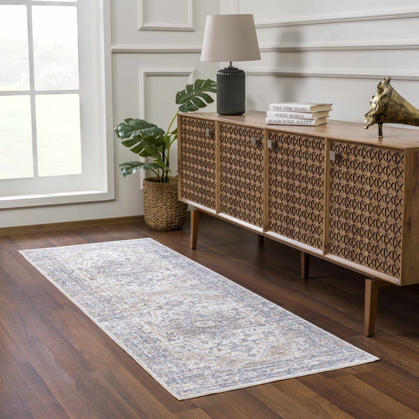 Hauteloom Ezri SLLIEZRI890 Peach Machine Made Polyester Rug