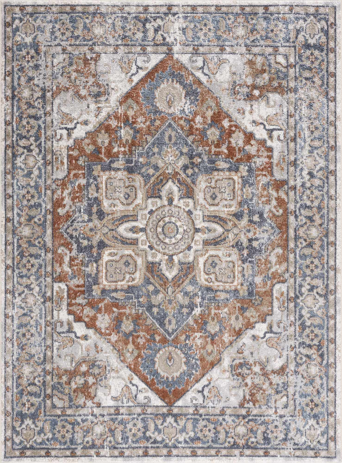 Hauteloom Limited Edition SLLIERNA824 Rust Machine Made Polyester Rug