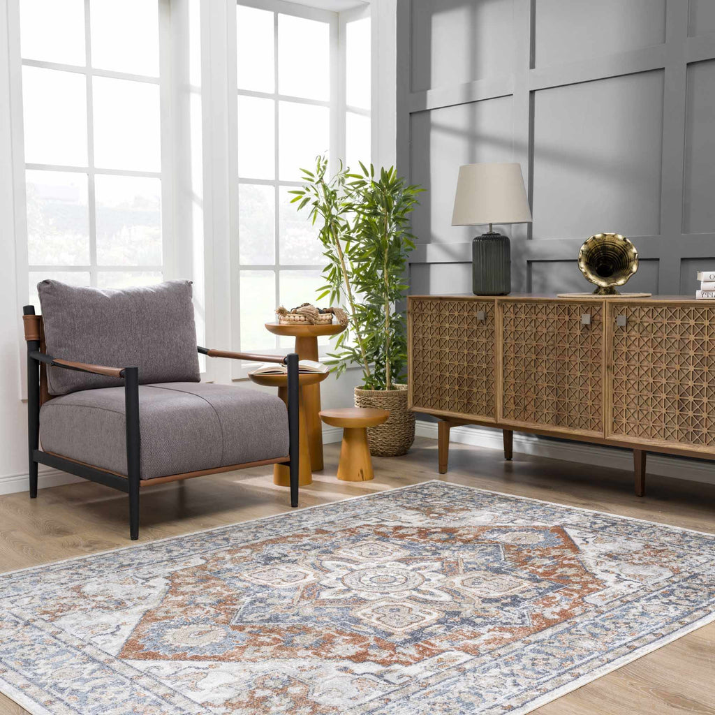 Hauteloom Limited Edition SLLIERNA824 Rust Machine Made Polyester Rug