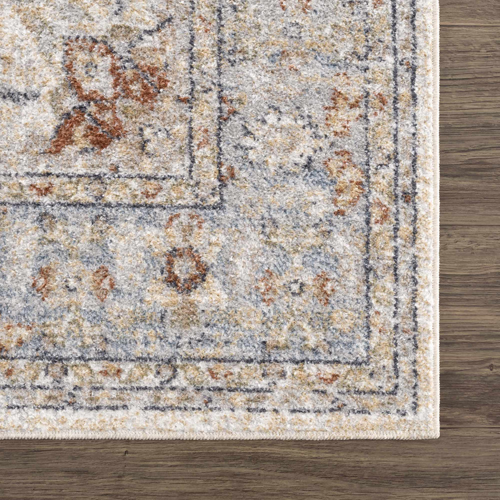 Hauteloom Emke SLLIEMKE8A2 Gray Machine Made Polyester Rug