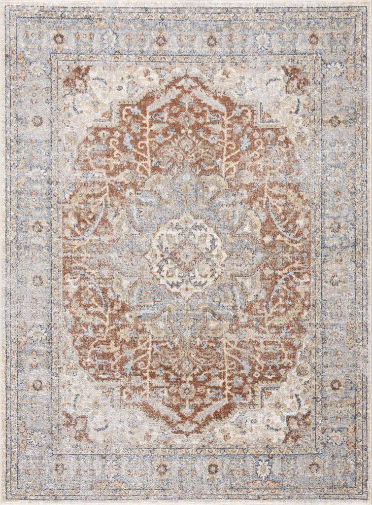 Hauteloom Emke SLLIEMKE8A2 Gray Machine Made Polyester Rug
