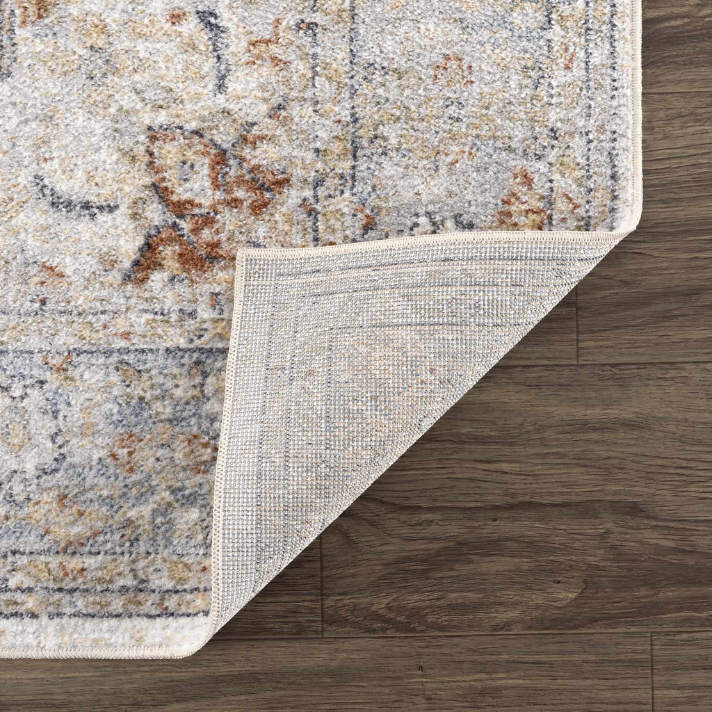 Hauteloom Emke SLLIEMKE8A2 Gray Machine Made Polyester Rug