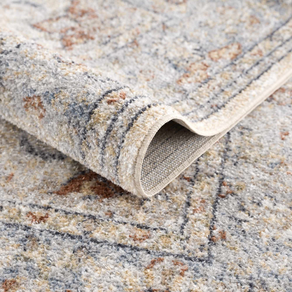 Hauteloom Emke SLLIEMKE8A2 Gray Machine Made Polyester Rug