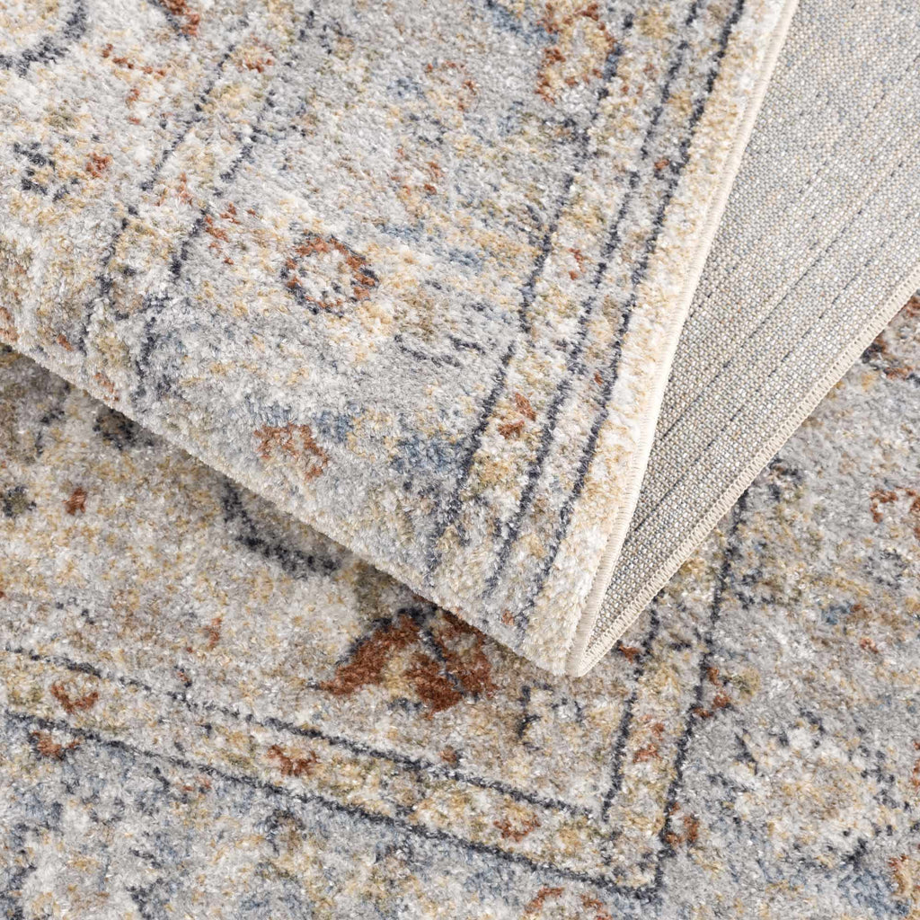 Hauteloom Emke SLLIEMKE8A2 Gray Machine Made Polyester Rug