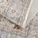 Hauteloom Emke SLLIEMKE8A2 Gray Machine Made Polyester Rug
