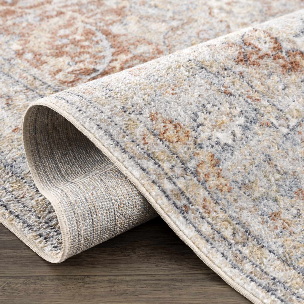 Hauteloom Emke SLLIEMKE8A2 Gray Machine Made Polyester Rug