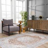Hauteloom Emke SLLIEMKE8A2 Gray Machine Made Polyester Rug