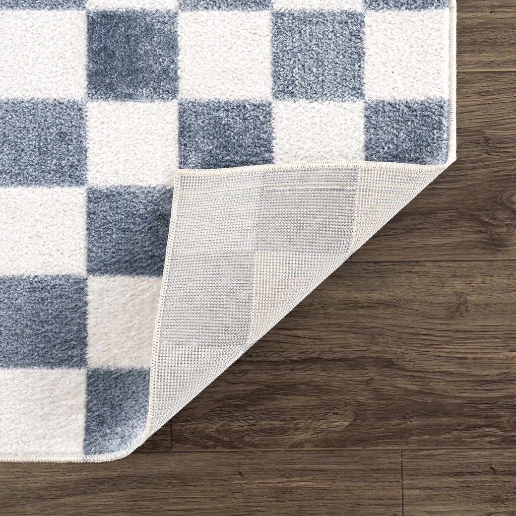 Hauteloom Brone SLLIBRONEA1 Blue Machine Made Polyester Rug