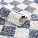 Hauteloom Brone SLLIBRONEA1 Blue Machine Made Polyester Rug