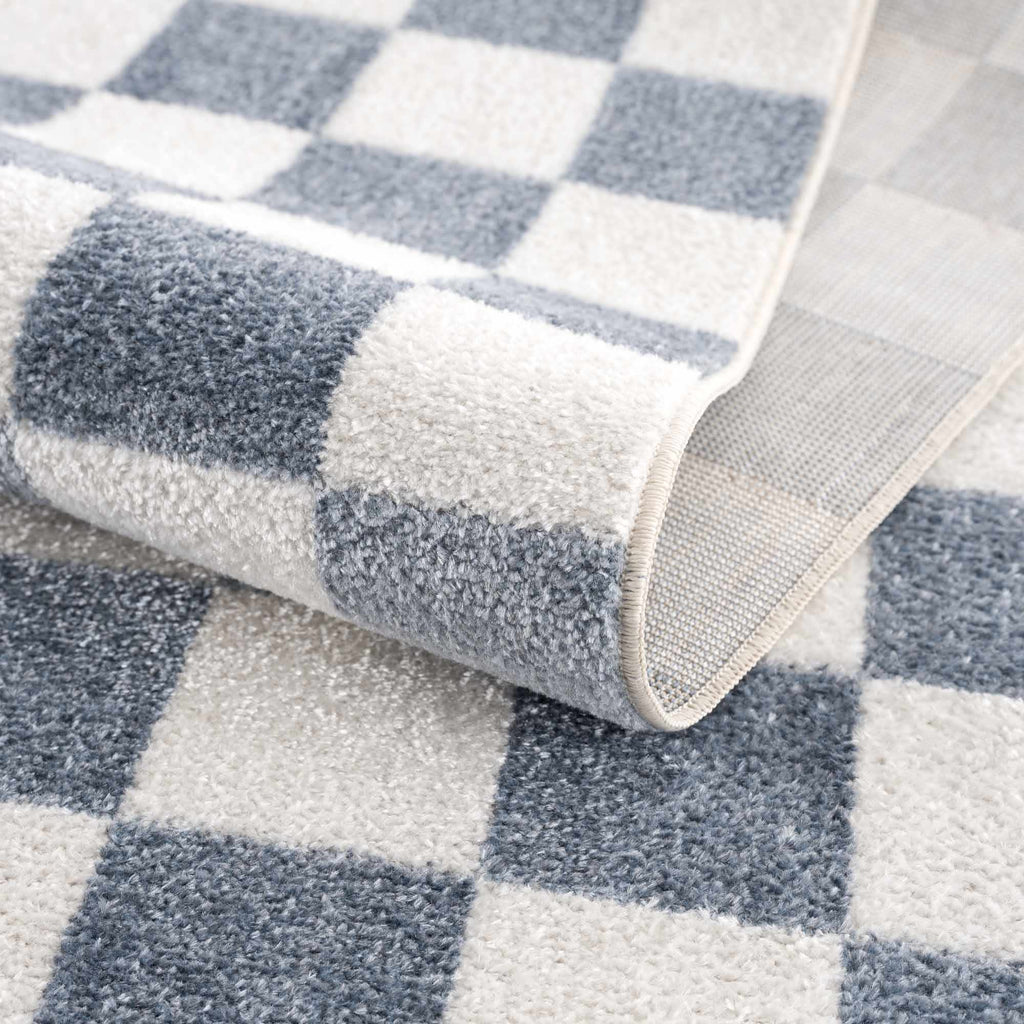Hauteloom Brone SLLIBRONEA1 Blue Machine Made Polyester Rug