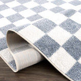 Hauteloom Brone SLLIBRONEA1 Blue Machine Made Polyester Rug