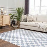 Hauteloom Brone SLLIBRONEA1 Blue Machine Made Polyester Rug