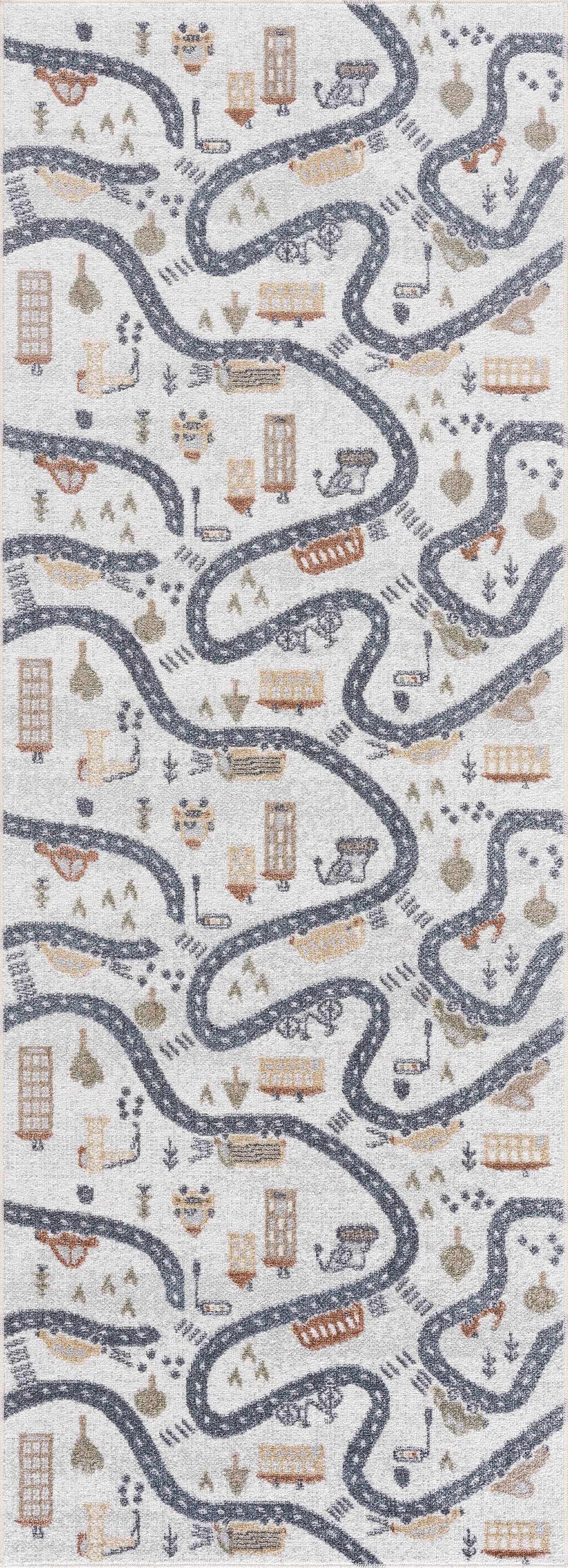 Hauteloom Mave HLLLMAVE8A1 Cream Machine Made Polyester Rug