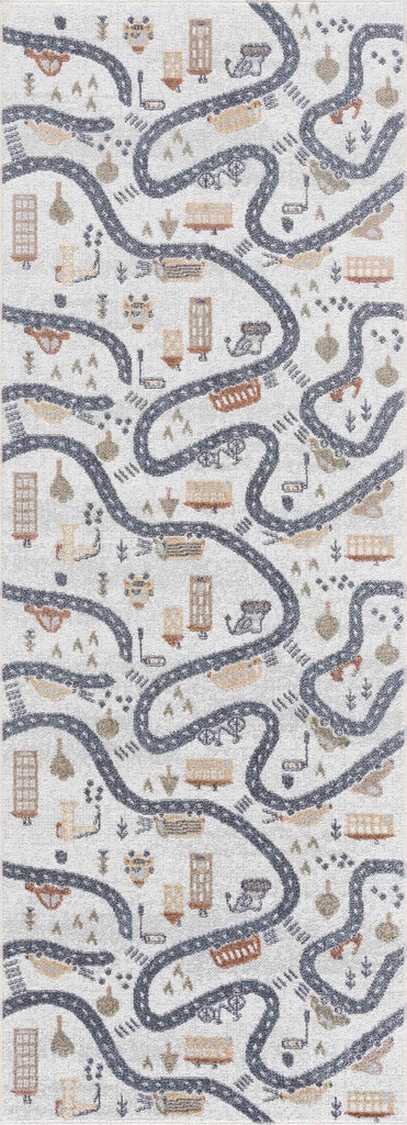 Hauteloom Mave HLLLMAVE8A1 Cream Machine Made Polyester Rug