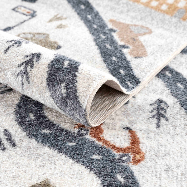 Hauteloom Mave HLLLMAVE8A1 Cream Machine Made Polyester Rug
