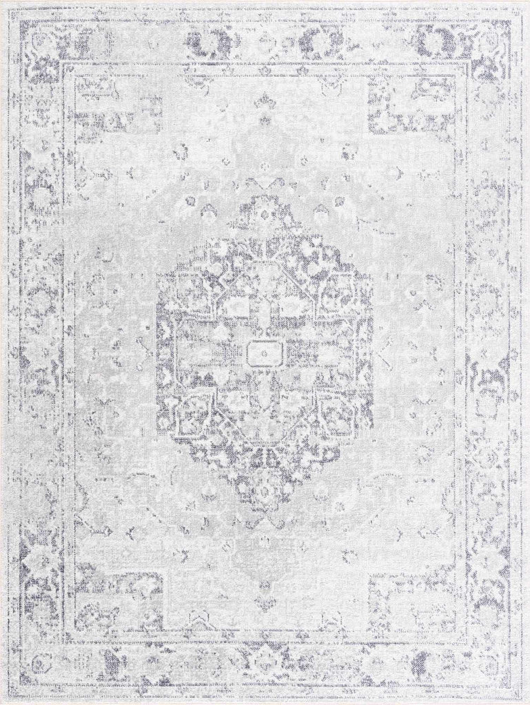Hauteloom Akram HLLLAKRAMA1 Cream Machine Made Polyester Rug