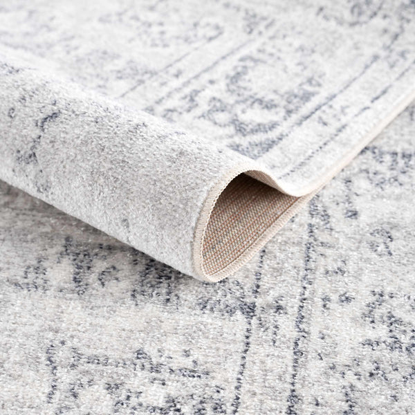Hauteloom Akram HLLLAKRAMA1 Cream Machine Made Polyester Rug