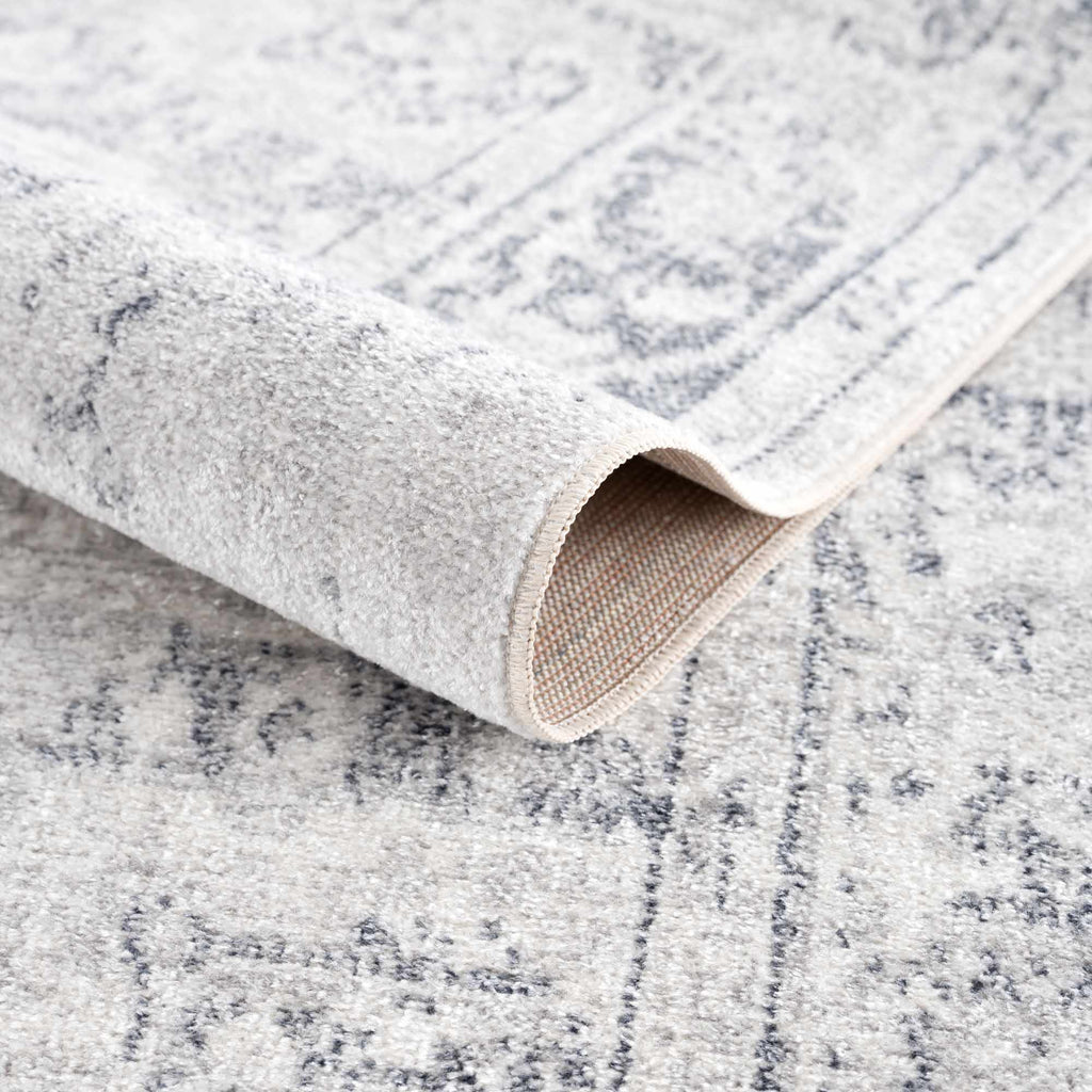 Hauteloom Akram HLLLAKRAMA1 Cream Machine Made Polyester Rug