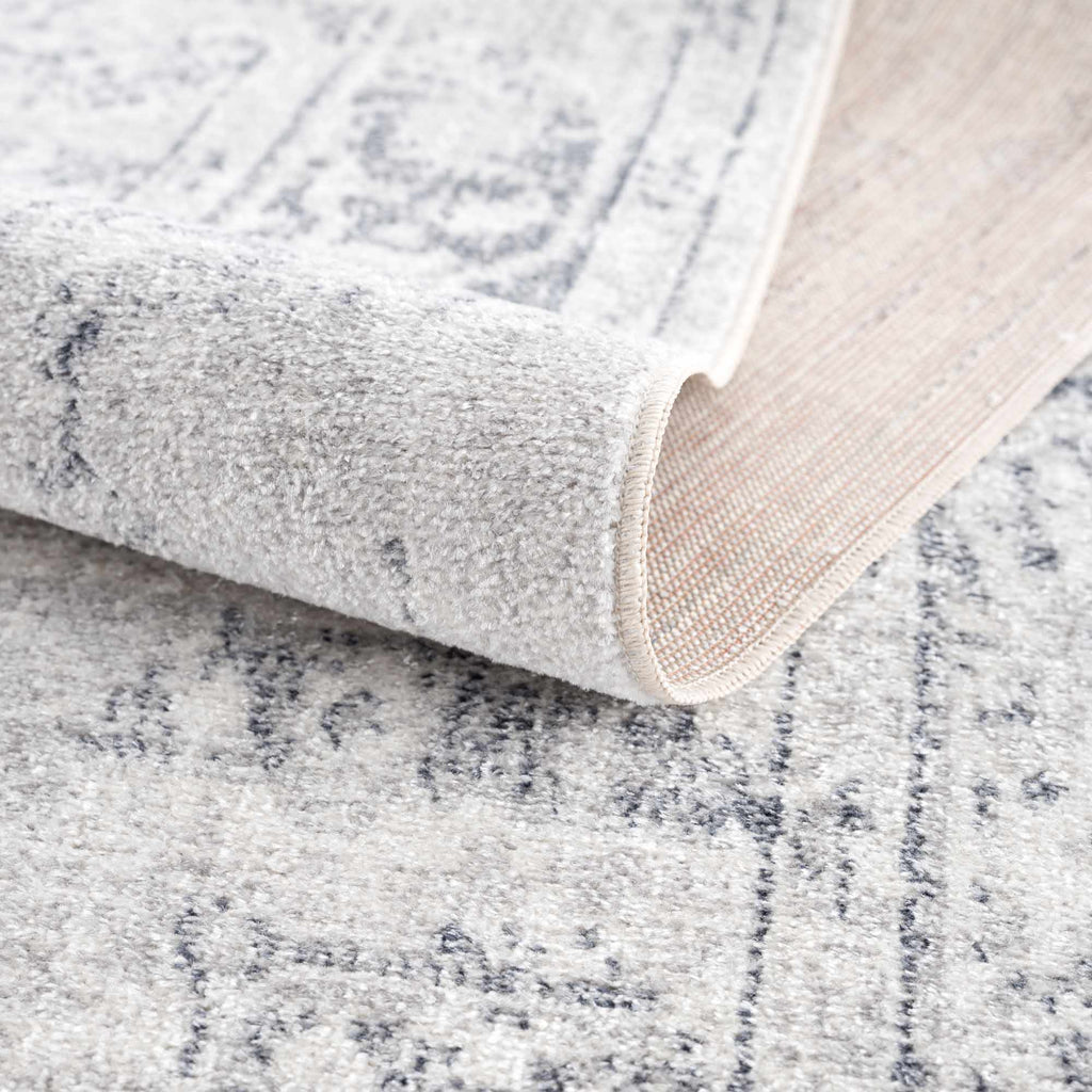 Hauteloom Akram HLLLAKRAMA1 Cream Machine Made Polyester Rug