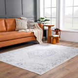 Hauteloom Akram HLLLAKRAMA1 Cream Machine Made Polyester Rug