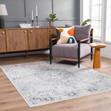 Hauteloom Akram HLLLAKRAMA1 Cream Machine Made Polyester Rug