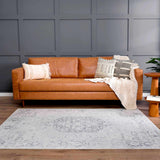 Hauteloom Akram HLLLAKRAMA1 Cream Machine Made Polyester Rug