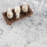 Hauteloom Akram HLLLAKRAMA1 Cream Machine Made Polyester Rug
