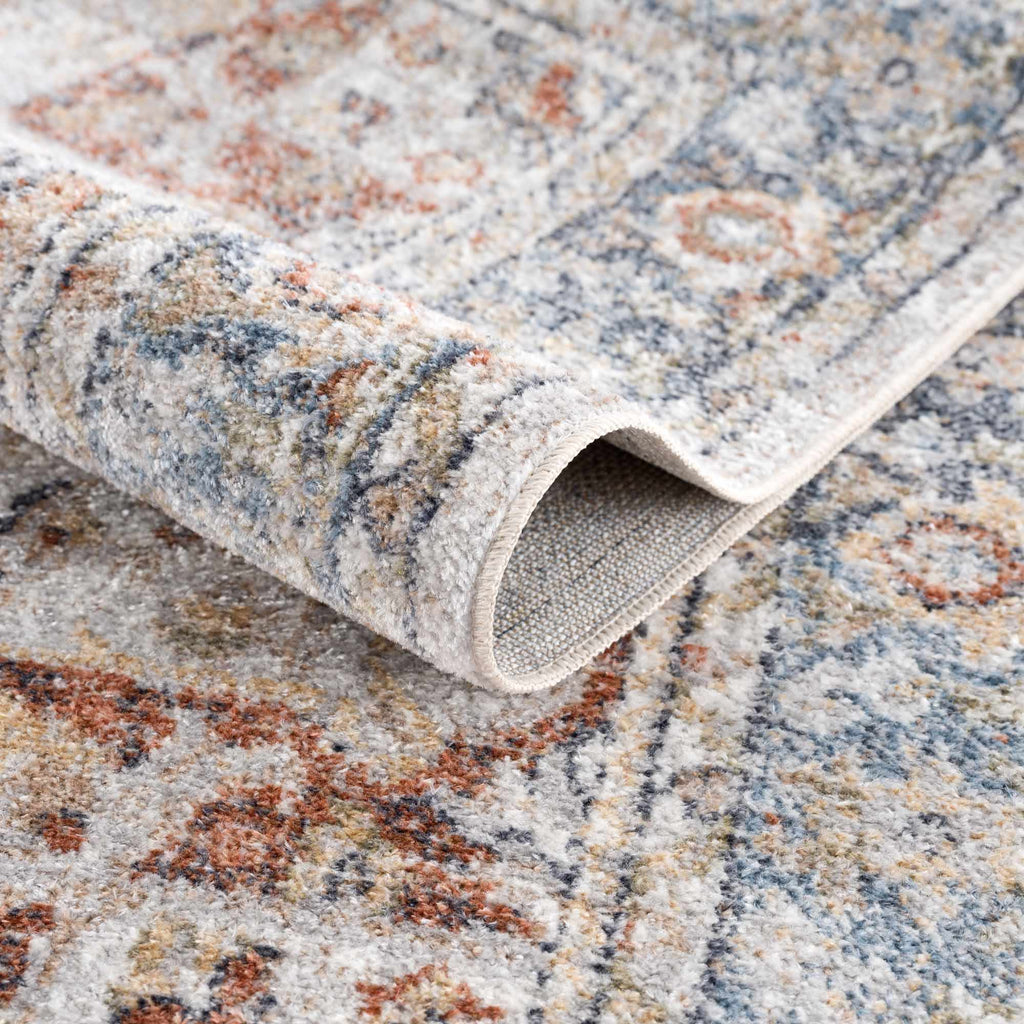 Hauteloom Akram HLLLAKRAMA2 Light Gray Machine Made Polyester Rug