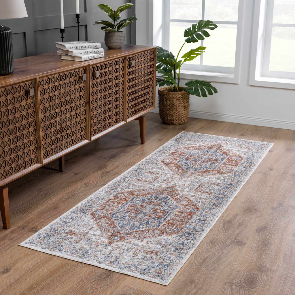 Hauteloom Akram HLLLAKRAMA2 Light Gray Machine Made Polyester Rug