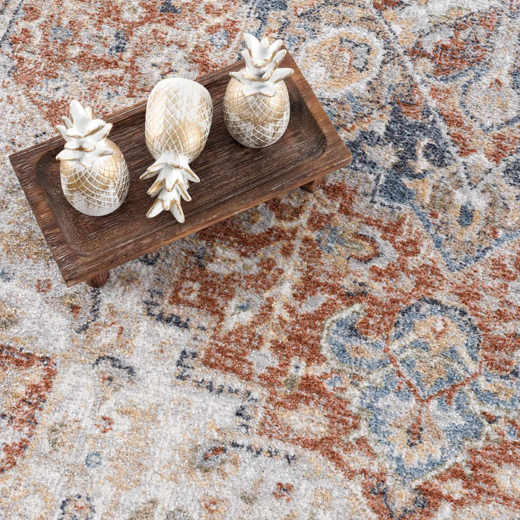 Hauteloom Akram HLLLAKRAMA2 Light Gray Machine Made Polyester Rug