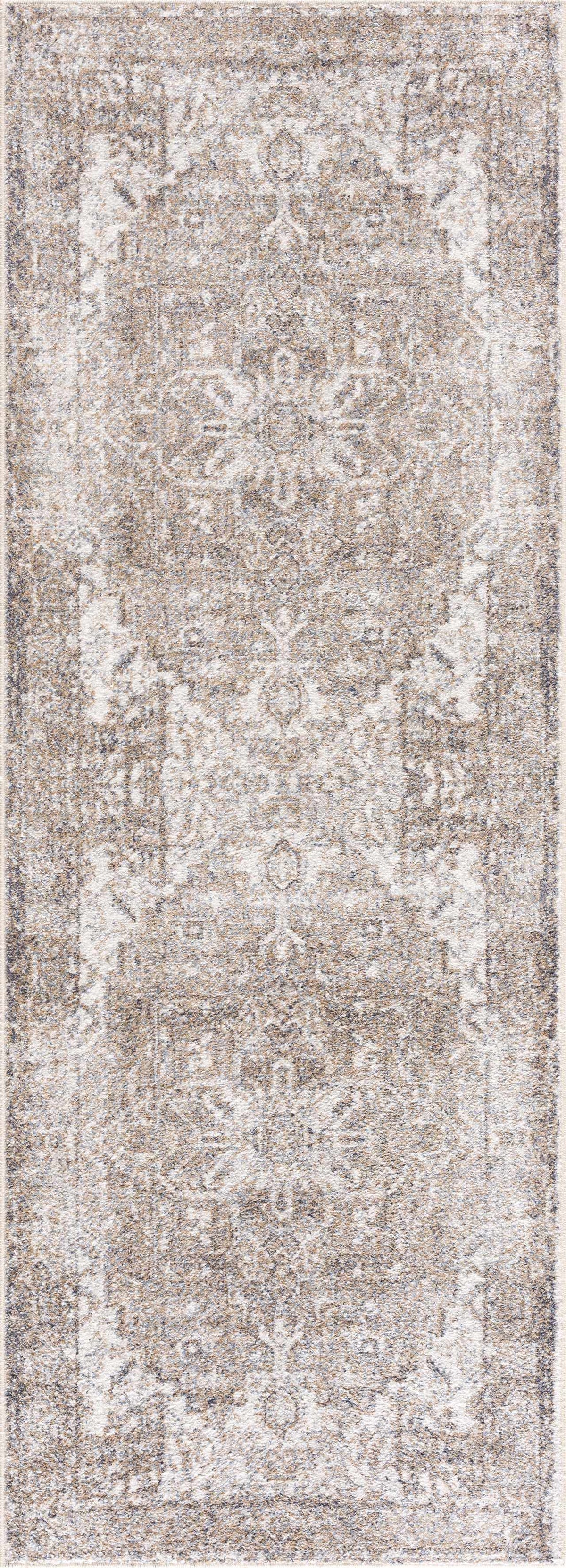 Hauteloom Hera HMABHERAW25 Tan Machine Made Polyester Rug