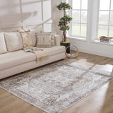 Hauteloom Hera HMABHERAW25 Tan Machine Made Polyester Rug