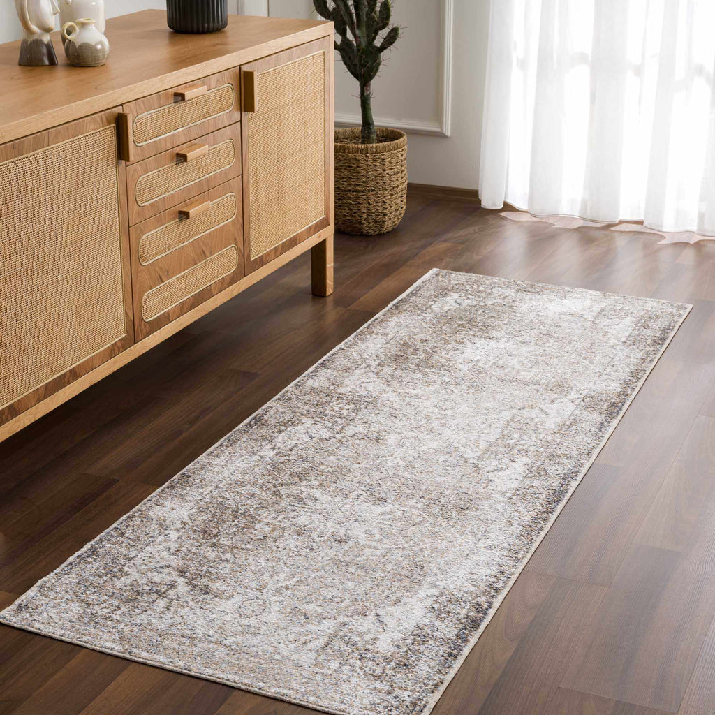 Hauteloom Hera HMABHERAW25 Tan Machine Made Polyester Rug