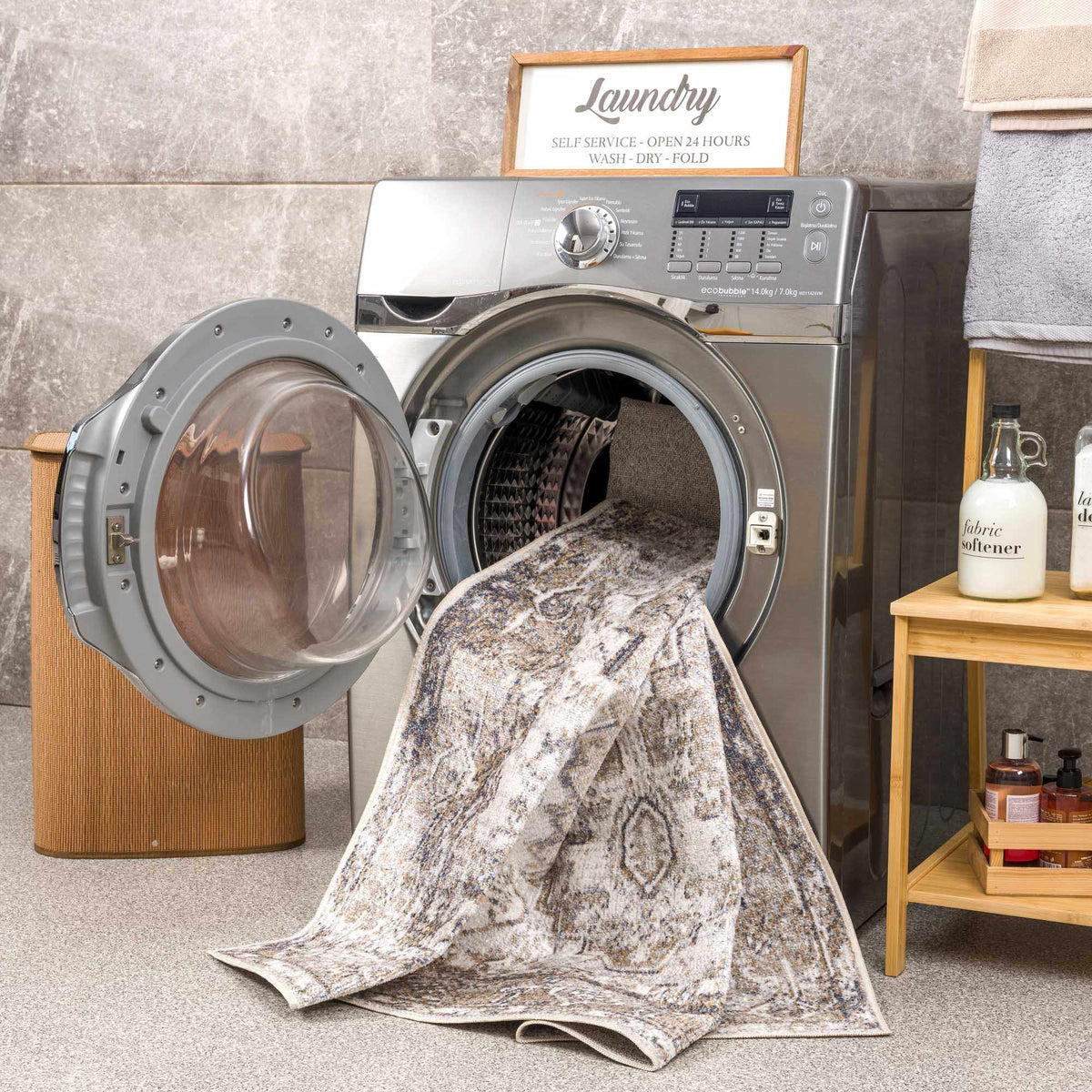 Hauteloom Hera HMABHERAW25 Tan Machine Made Polyester Rug