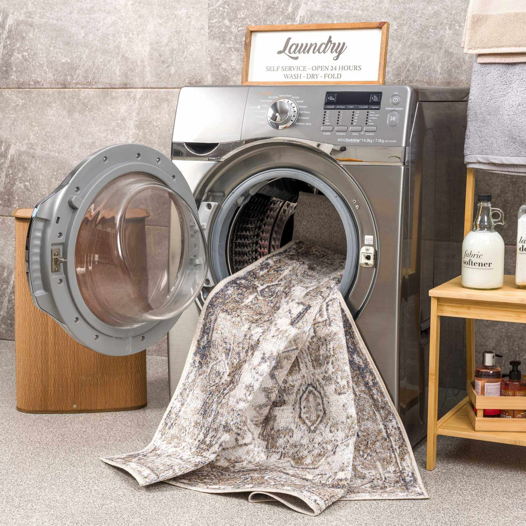 Hauteloom Hera HMABHERAW25 Tan Machine Made Polyester Rug