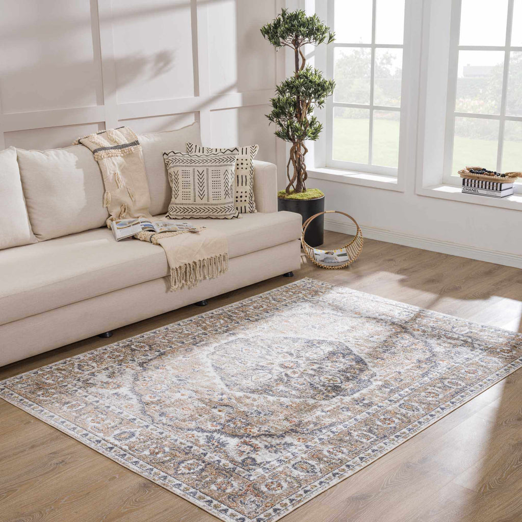 Hauteloom Hiti HMABHITI823 Blue Machine Made Polyester Rug