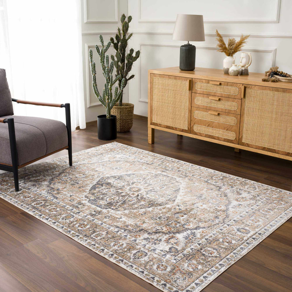 Hauteloom Hiti HMABHITI823 Blue Machine Made Polyester Rug