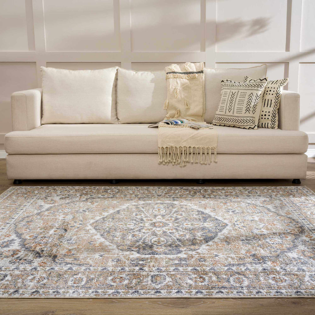 Hauteloom Hiti HMABHITI823 Blue Machine Made Polyester Rug