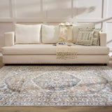 Hauteloom Hiti HMABHITI823 Blue Machine Made Polyester Rug