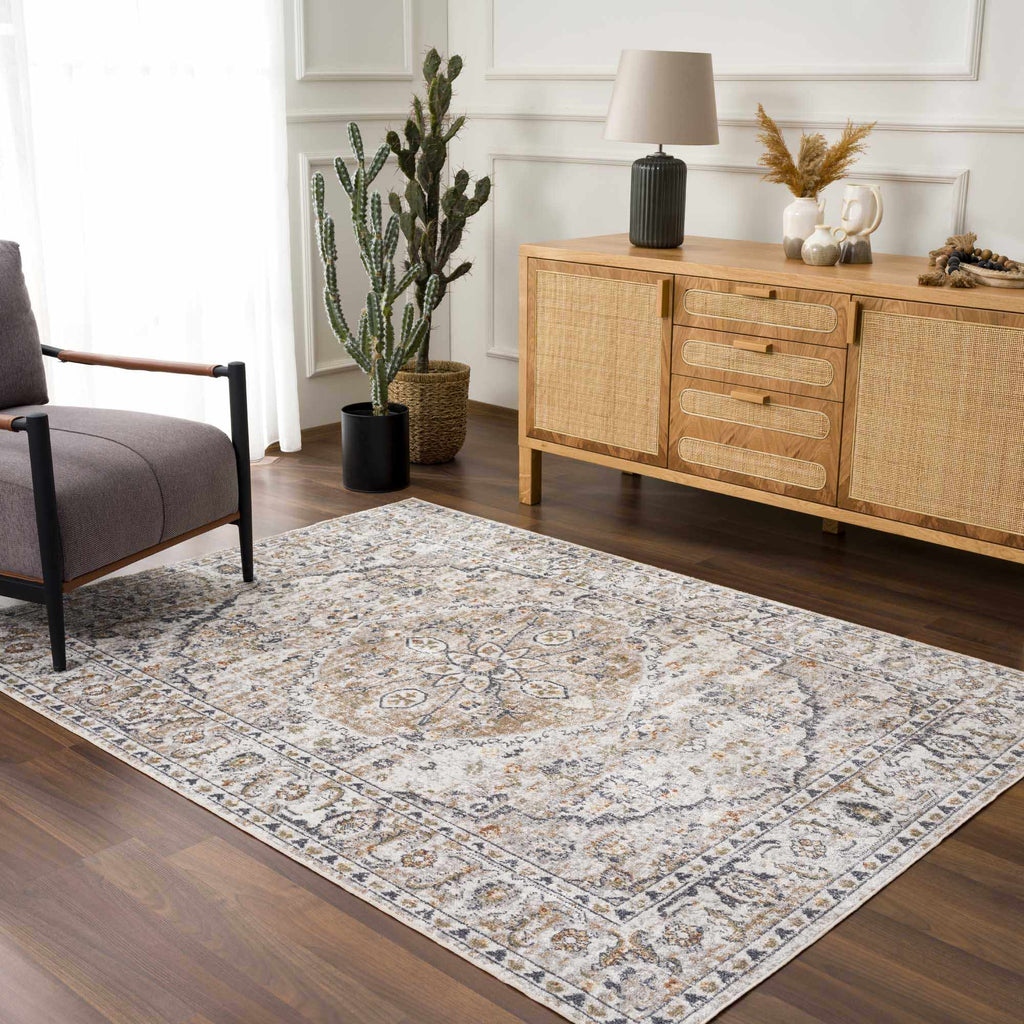 Hauteloom Hiti HMABHITI825 Blue Machine Made Polyester Rug
