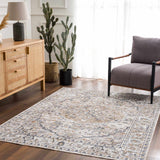 Hauteloom Hiti HMABHITI825 Blue Machine Made Polyester Rug
