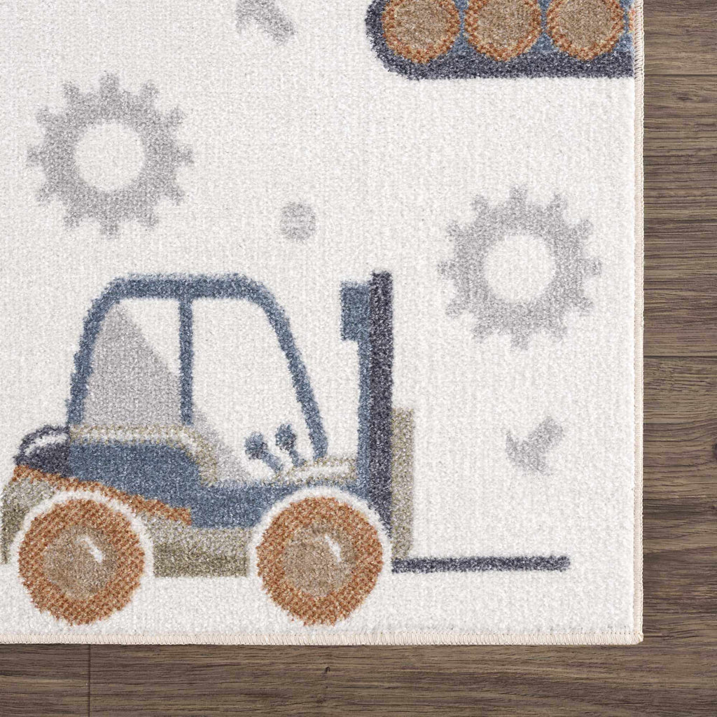 Hauteloom Mochi MCKPJA1 Cream Machine Made Polyester Rug