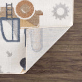 Hauteloom Mochi MCKPJA1 Cream Machine Made Polyester Rug