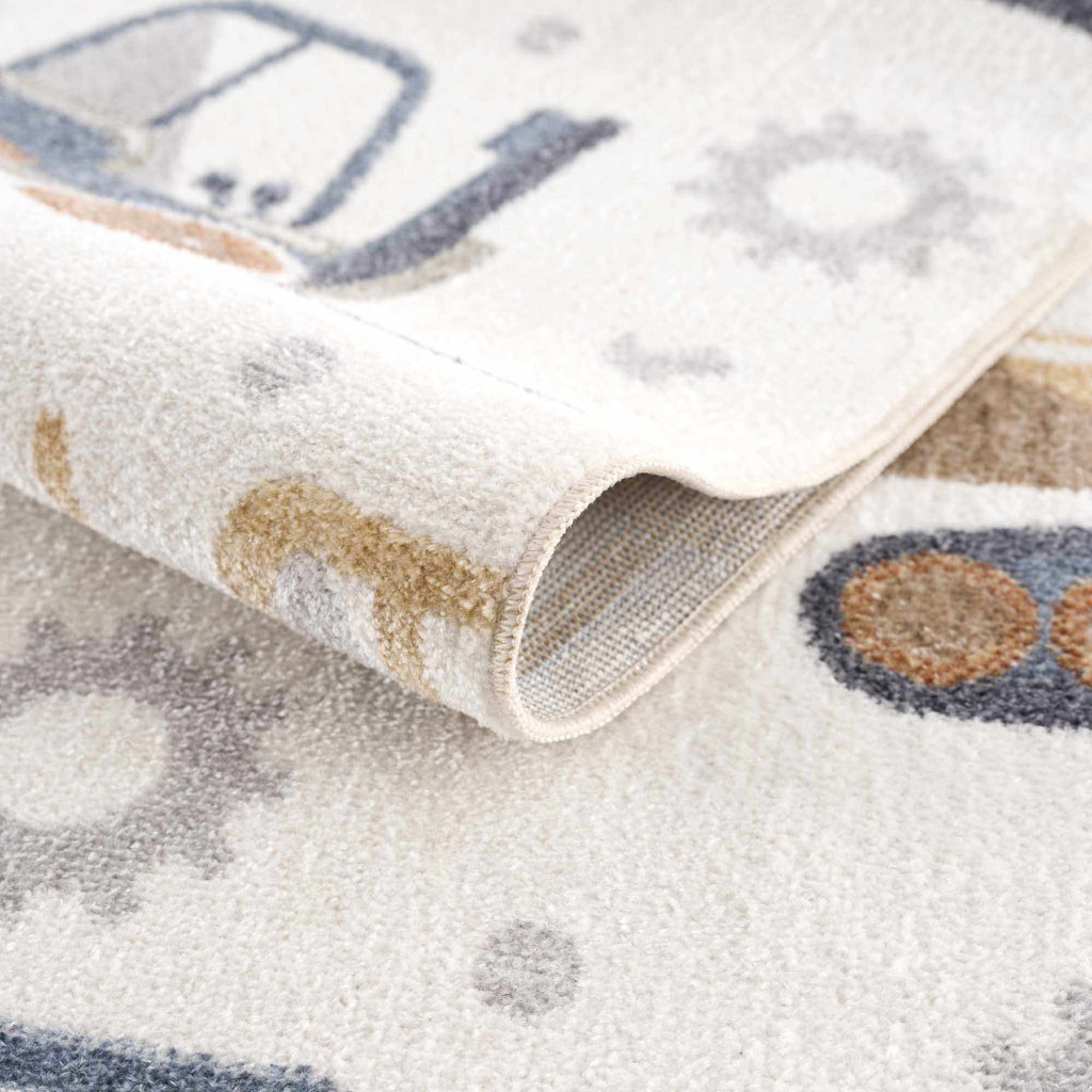 Hauteloom Mochi MCKPJA1 Cream Machine Made Polyester Rug