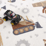 Hauteloom Mochi MCKPJA1 Cream Machine Made Polyester Rug